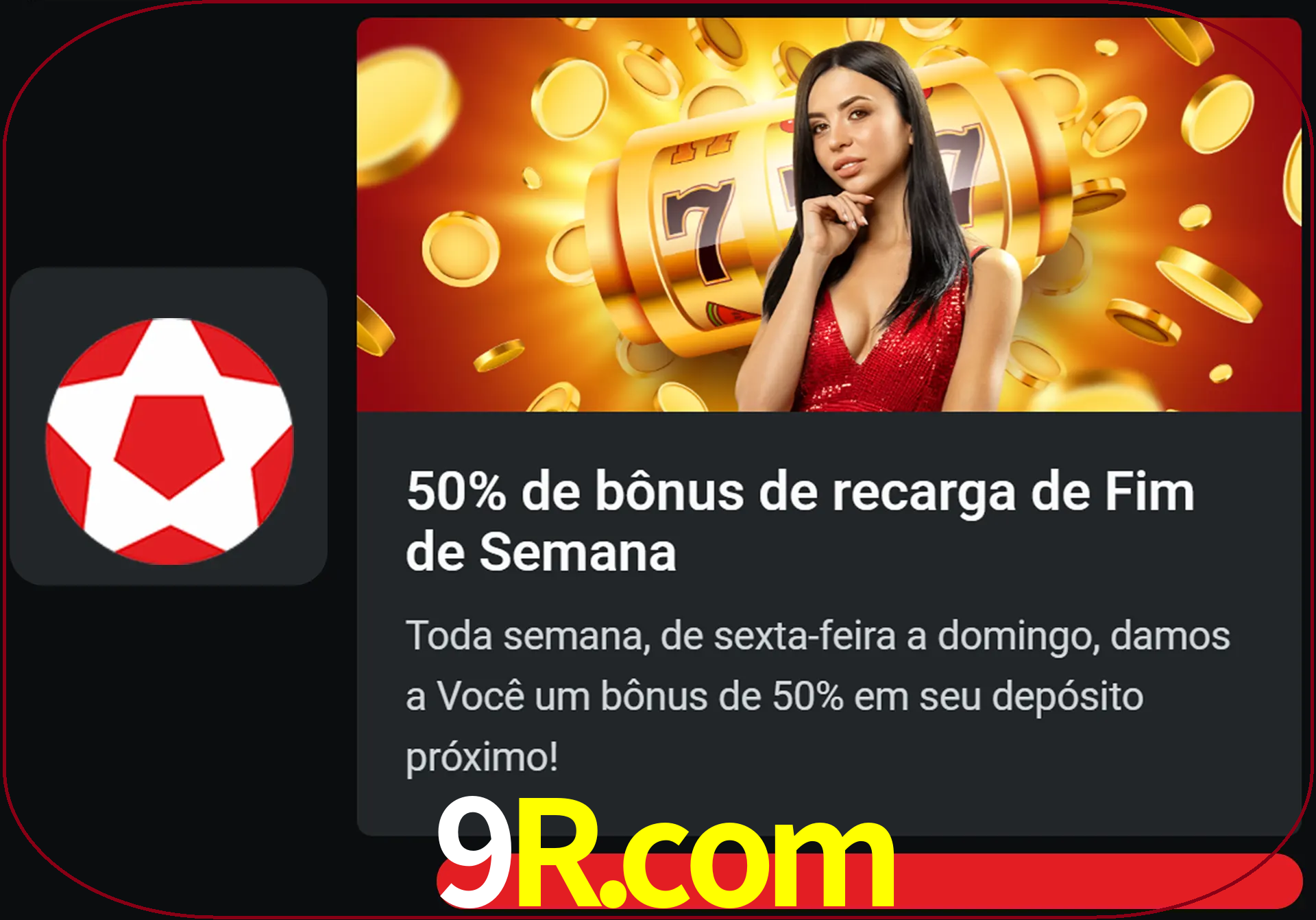 Volte a cada semana para receber novos bônus em dinheiro.